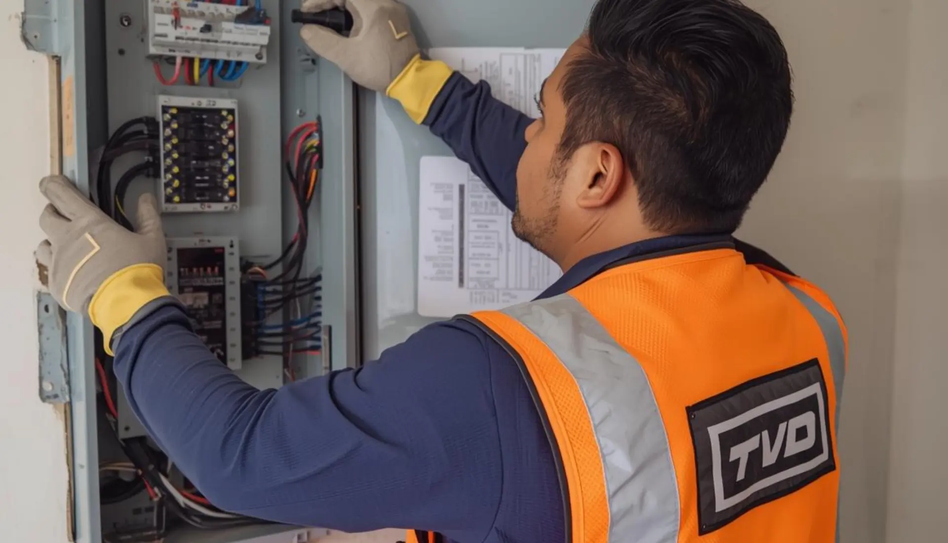 Trabajos el&eacute;ctricos TVD Servicios